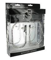 Coveted Collar and Clamp Union Set for Intense Submission and Sensation Chrome > Bondage Gear > Collars